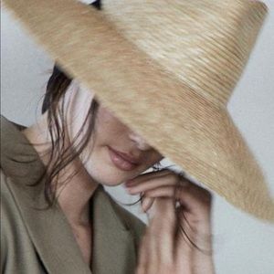 Janessa Leone Straw Large Brim Hat
